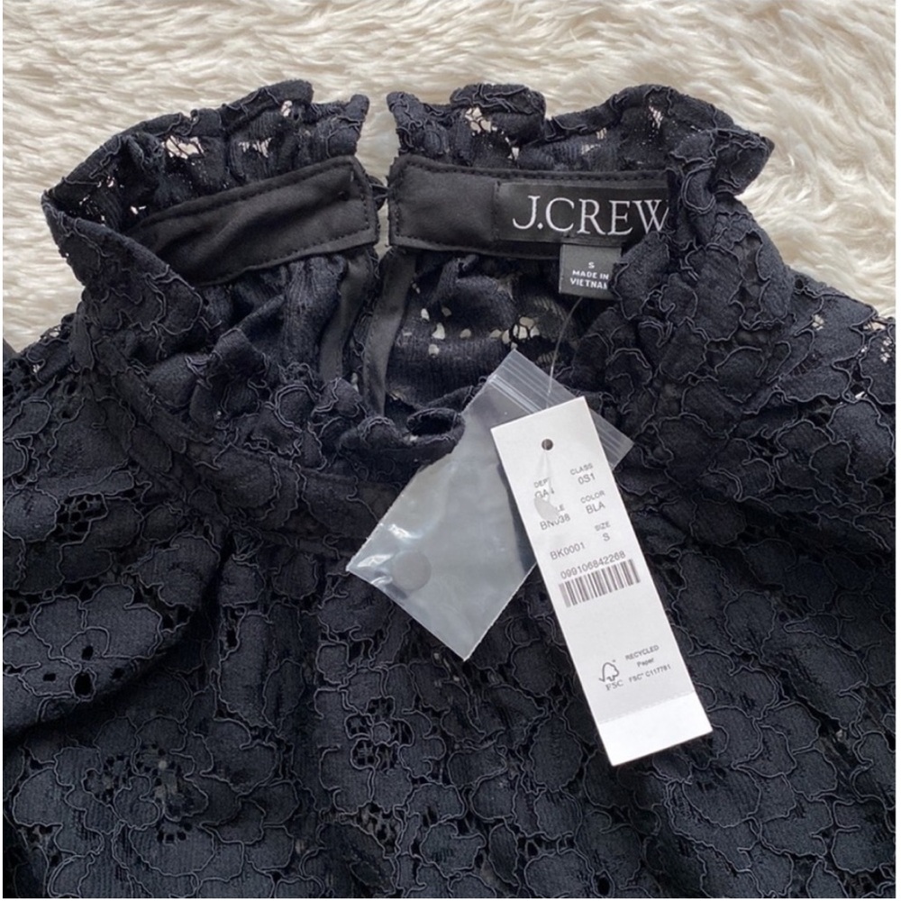 J. Crew Ruffleneck Lace Dress - Picture 5 of 10